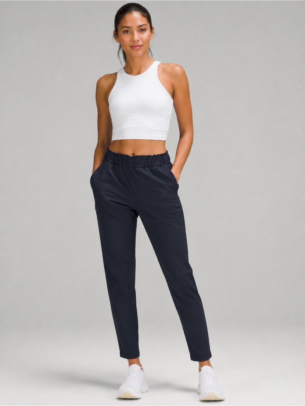 Lululemon Navy Ruffled High-Rise Joggers Pants Size 4